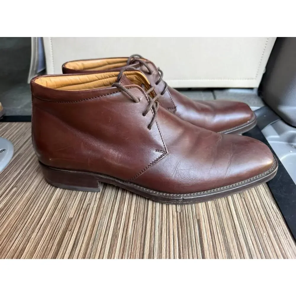 Gordon Rush Brown Leather Boots Size 8